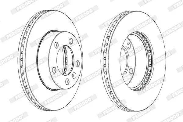 Handler.Part Brake disc FERODO DDF1974C1 2