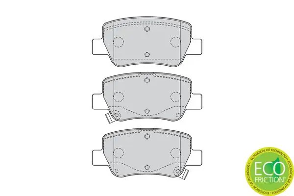 Handler.Part Brake pad set, disc brake FERODO FDB4411 2