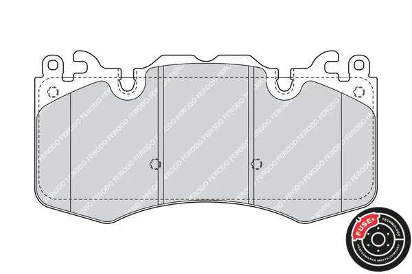 Handler.Part Brake pad set, disc brake FERODO FDB4379 2