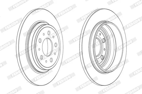 Handler.Part Brake disc FERODO DDF1964 2