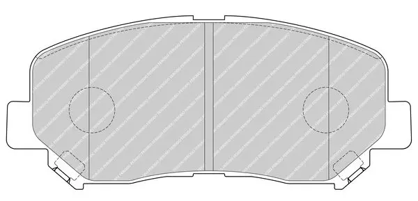 Handler.Part Brake pad set, disc brake FERODO FDB4357 2