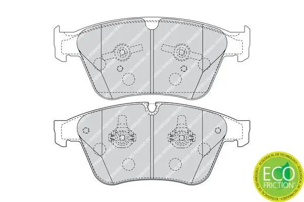 Handler.Part Brake pad set, disc brake FERODO FDB4346 2