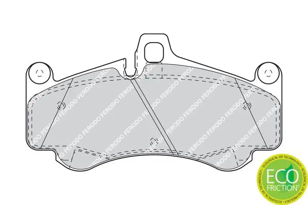 Handler.Part Brake pad set, disc brake FERODO FDB4328 2