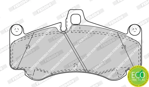 Handler.Part Brake pad set, disc brake FERODO FDB4328 3