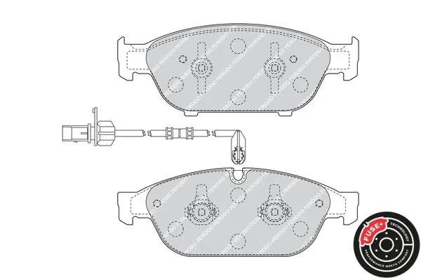 Handler.Part Brake pad set, disc brake FERODO FDB4397 2