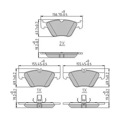 Handler.Part Brake pad set, disc brake FERODO FDB4289 1