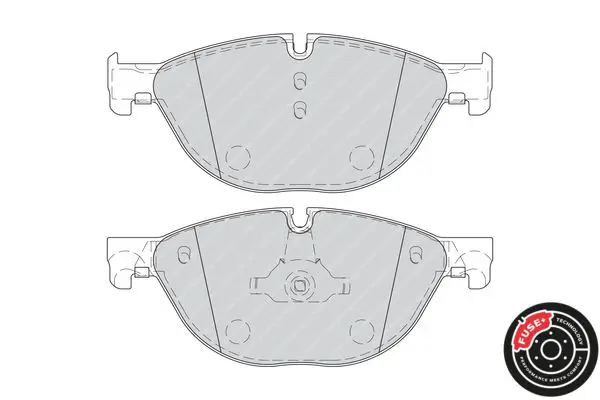 Handler.Part Brake pad set, disc brake FERODO FDB4285 2