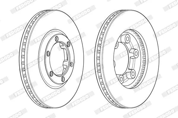 Handler.Part Brake disc FERODO DDF1946C 1