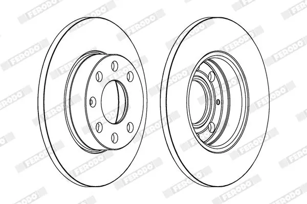 Handler.Part Brake disc FERODO DDF104 2