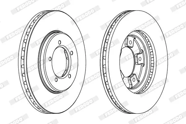 Handler.Part Brake disc FERODO DDF1039 2