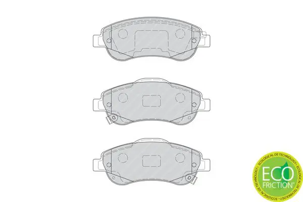 Handler.Part Brake pad set, disc brake FERODO FDB4228 2