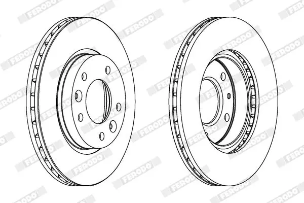 Handler.Part Brake disc FERODO DDF1146 2