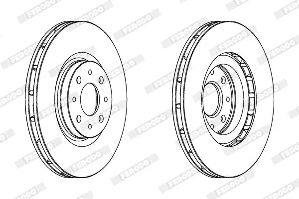 Handler.Part Brake disc FERODO DDF1122 2