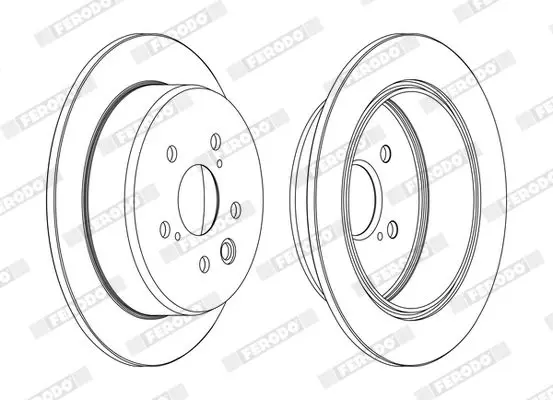 Handler.Part Brake disc FERODO DDF1815C 1