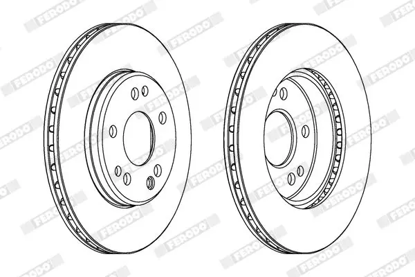 Handler.Part Brake disc FERODO DDF181 2