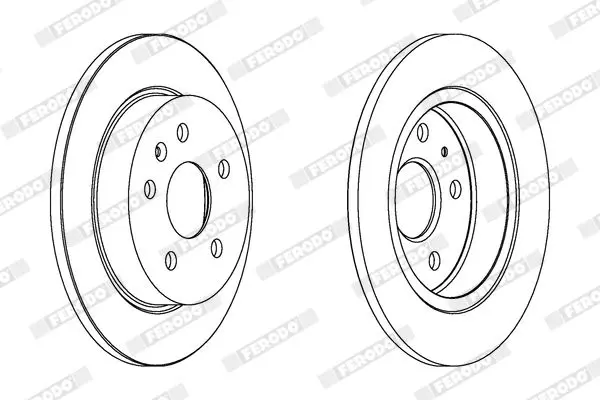 Handler.Part Brake disc FERODO DDF1804C 2