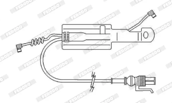 Handler.Part Warning contact, brake pad wear FERODO FAI168 1