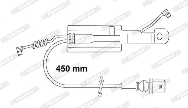 Handler.Part Warning contact, brake pad wear FERODO FAI166 2