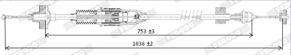 Handler.Part Clutch cable FERODO FCC422724 2