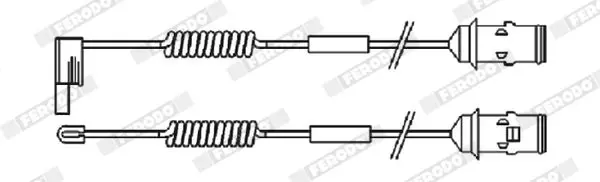 Handler.Part Warning contact, brake pad wear FERODO FAI110 1