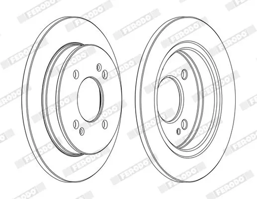 Handler.Part Brake disc FERODO DDF1793C 3