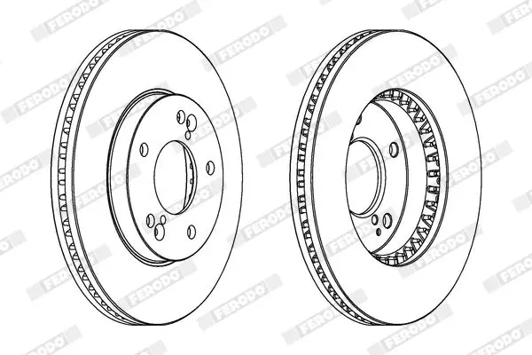 Handler.Part Brake disc FERODO DDF1786 2