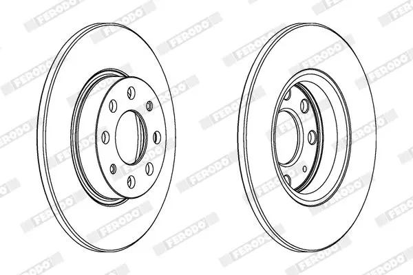 Handler.Part Brake disc FERODO DDF1784C 1