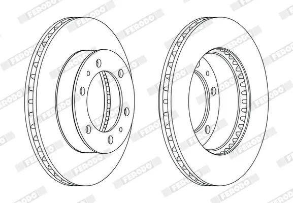 Handler.Part Brake disc FERODO DDF1783C 2