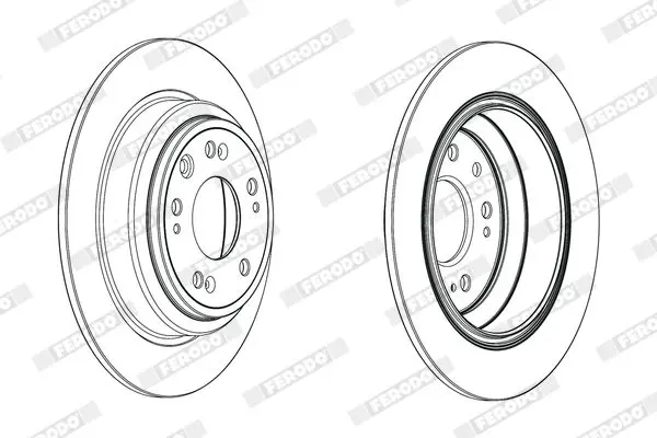 Handler.Part Brake disc FERODO DDF1778C 2