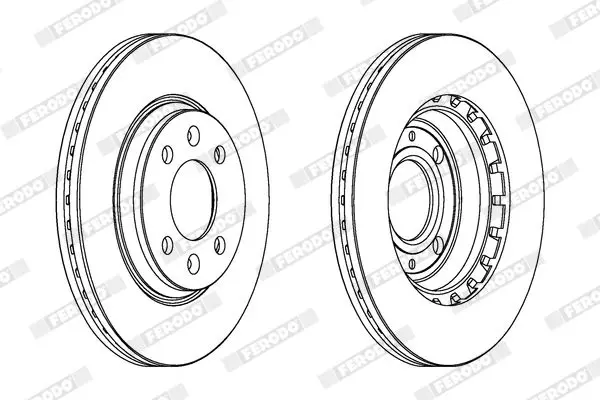 Handler.Part Brake disc FERODO DDF354 2