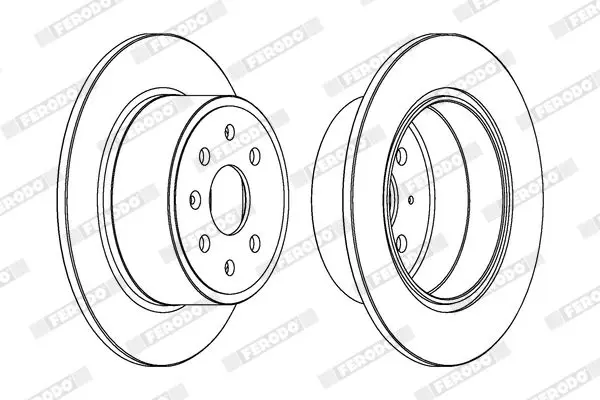 Handler.Part Brake disc FERODO DDF329 2