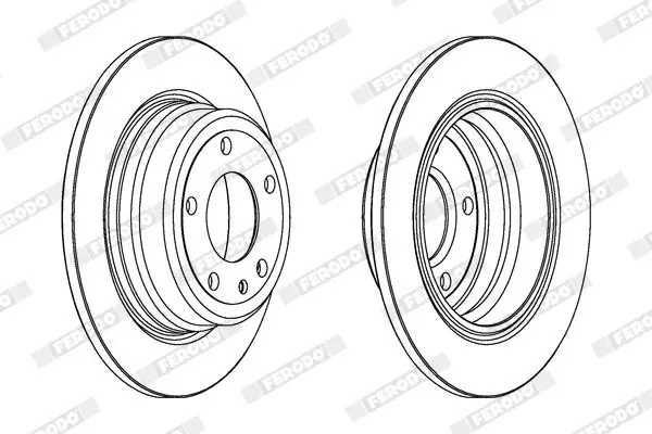 Handler.Part Brake disc FERODO DDF317 2