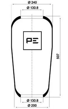 Handler.Part Boot, air suspension PE Automotive 08401370A 1