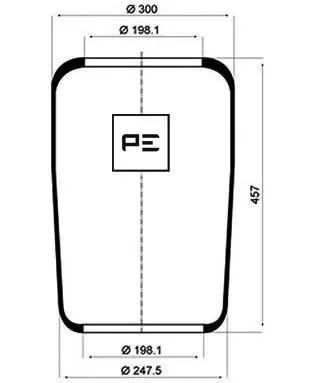 Handler.Part Boot, air suspension PE Automotive 08402270A 1