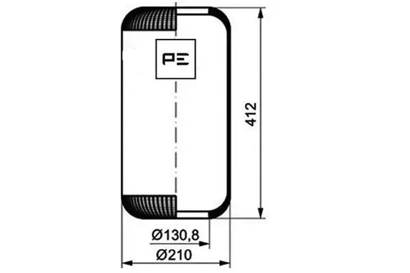 Handler.Part Boot, air suspension PE Automotive 08403370A 1