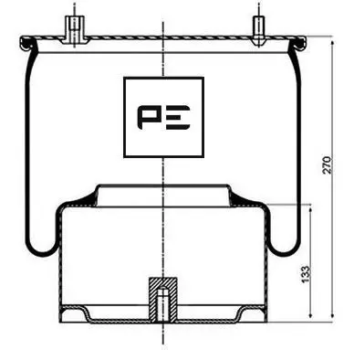 Handler.Part Boot, air suspension PE Automotive 08405273A 1