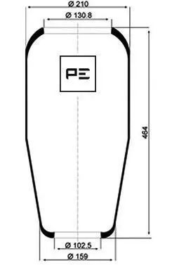 Handler.Part Boot, air suspension PE Automotive 08406070A 1