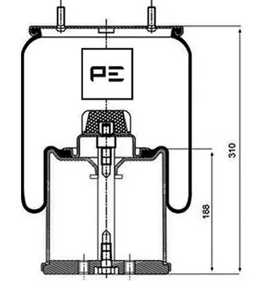 Handler.Part Boot, air suspension PE Automotive 08408372A 1