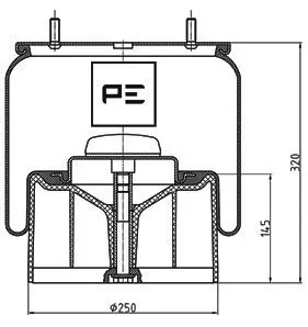 Handler.Part Boot, air suspension PE Automotive 08411673A 1