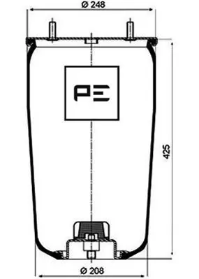 Handler.Part Boot, air suspension PE Automotive 08412671A 1