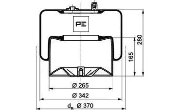 Handler.Part Boot, air suspension PE Automotive 08427171A 2