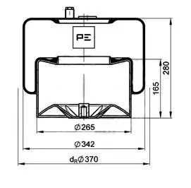 Handler.Part Boot, air suspension PE Automotive 08427174A 1