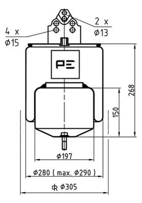 Handler.Part Boot, air suspension PE Automotive 08431872A 1