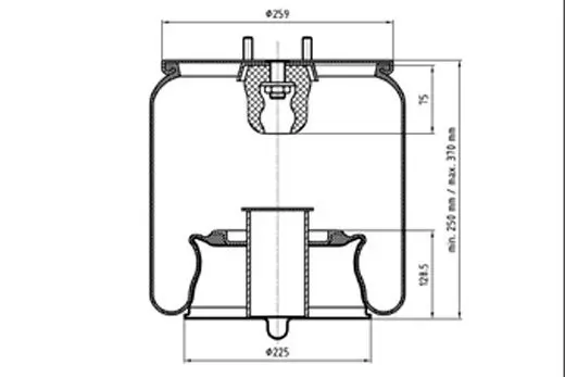 Handler.Part Boot, air suspension PE Automotive 08432571A 1