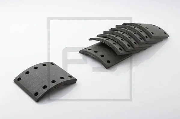 Handler.Part Brake lining kit, drum brake PE Automotive 08613400A 1