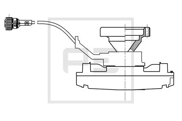 Handler.Part Clutch, radiator fan PE Automotive 25015300A 2