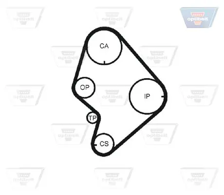Handler.Part Timing belt OPTIBELT ZRK1134 3