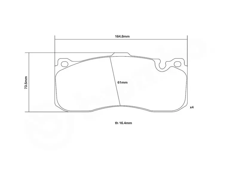 Handler.Part High performance brake pad set BREMBO 07B31402 3