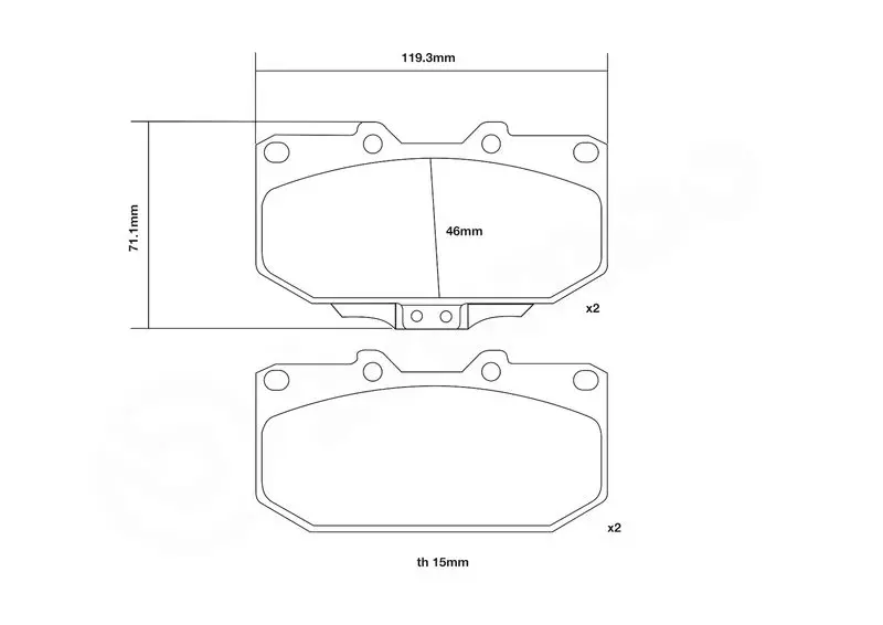 Handler.Part High performance brake pad set BREMBO 07B31410 3