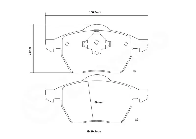 Handler.Part High performance brake pad set BREMBO 07B31427 3